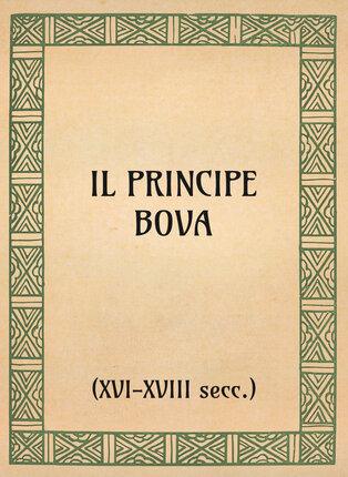 Il principe Bova (xvi-xviii secc.) - OpeRus La letteratura russa attraverso le opere