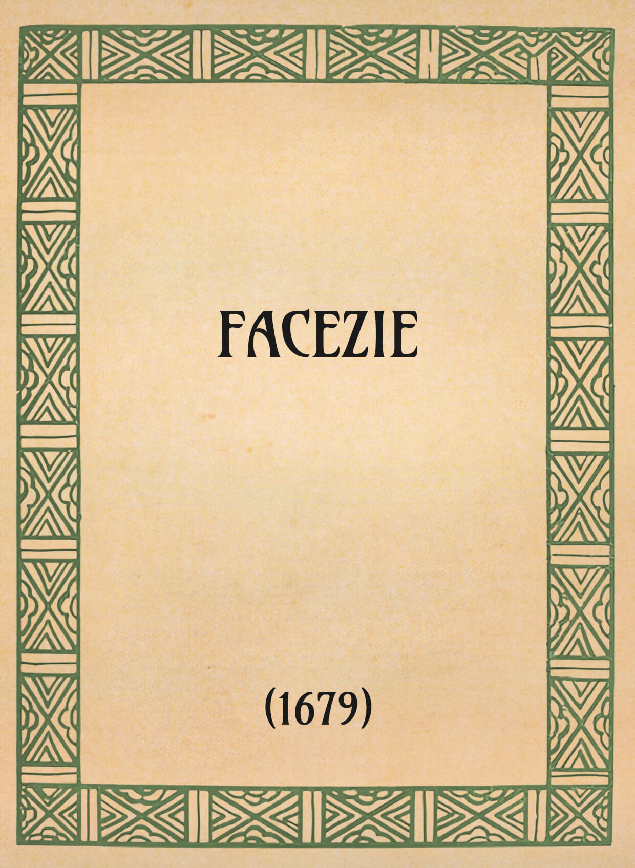 Facezie (1680) - OpeRus La letteratura russa attraverso le opere