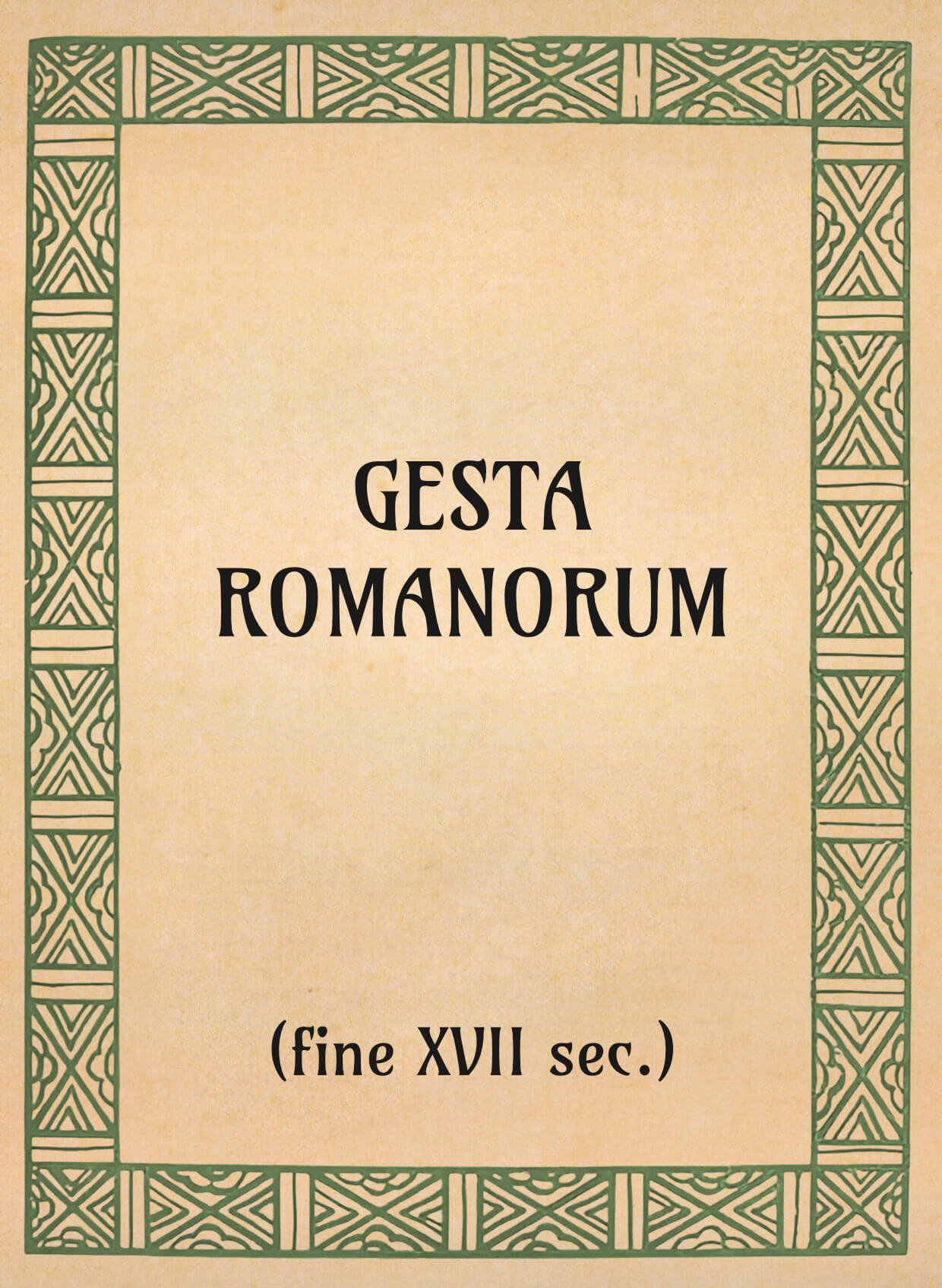 Gesta romanorum (fine xvii sec.) - OpeRus La letteratura russa attraverso le opere Gesta romanorum (fine xvii sec.) - OpeRus La letteratura russa attraverso le opere