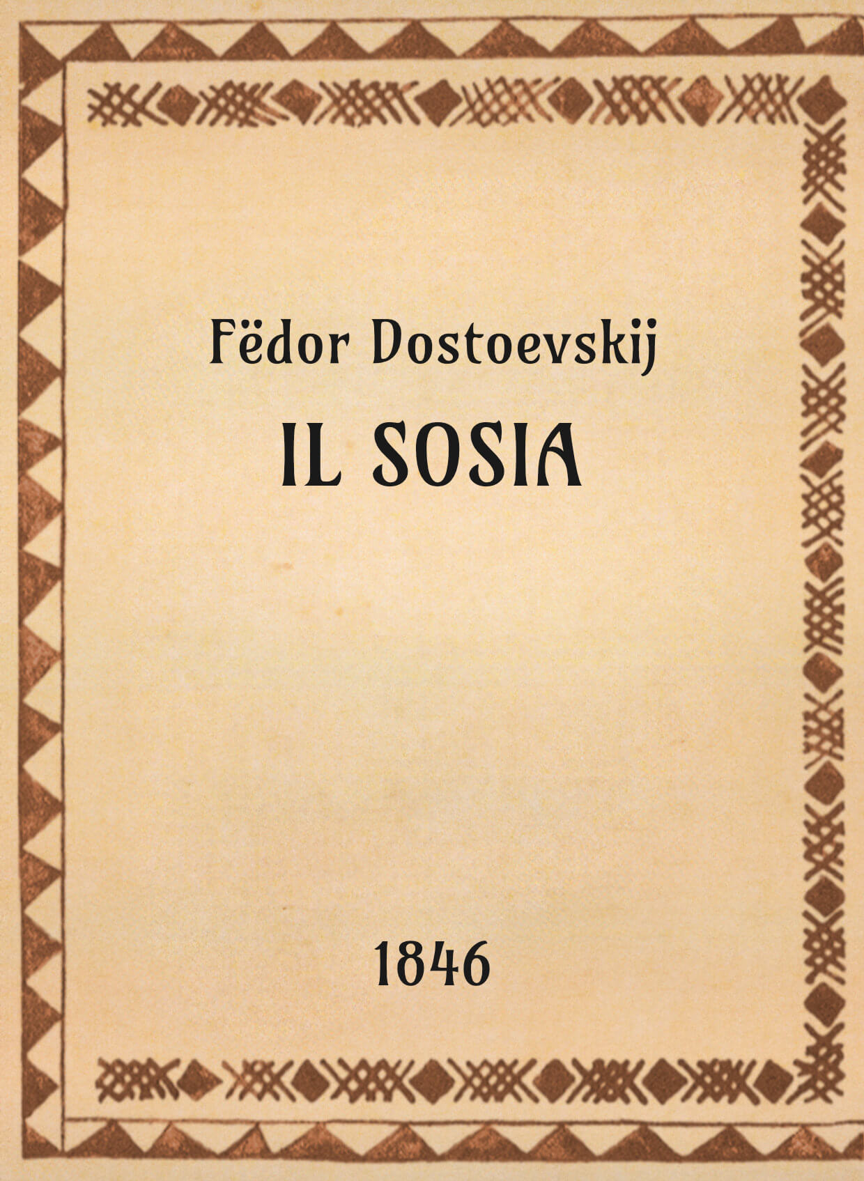 Fёdor Dostoevskij, Il sosia, 1846 - OpeRus La letteratura russa attraverso le opere